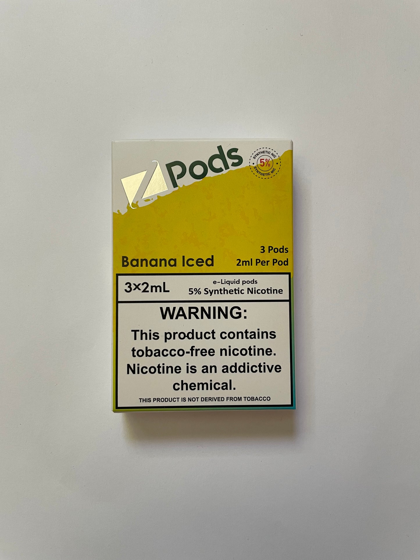 ZPods 50mg 5% Banana Iced 5% 50mg Wholesale Canada