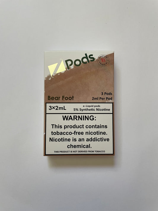 ZPods 50mg 5% Bear Foot 5% 50mg Wholesale Canada